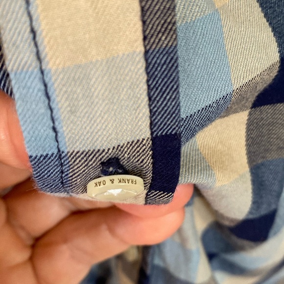 Frank & Oak Men’s Plaid Casual Button Down Preppy Business Caual - Picture 5 of 13